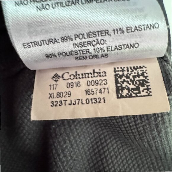 COLUMBIA Omni-Shield Advanced Repellency Stretch Knit Gray Fishing Outdoor Pants - Picture 6 of 9